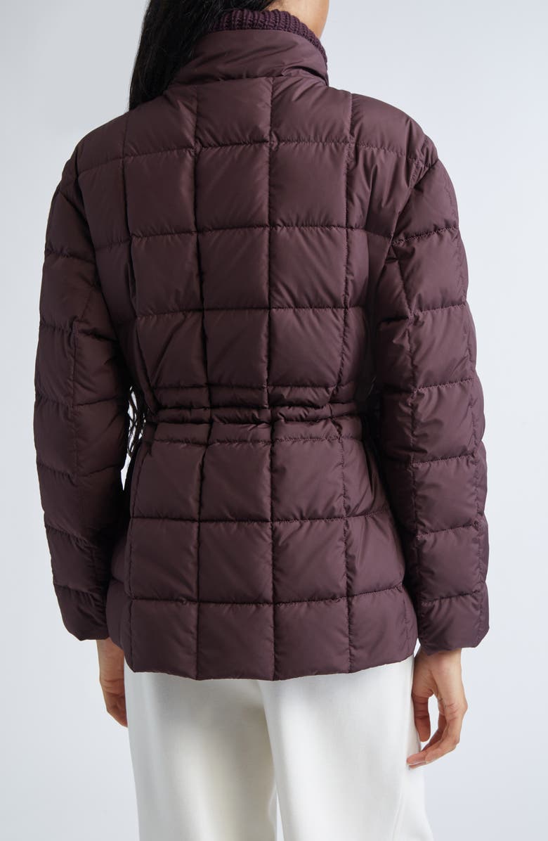 Moncler Antigone Box Quilted Down Jacket, Alternate, color, Dark Mahogany