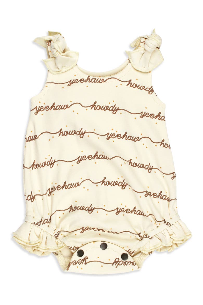 Bow Tie Organic Cotton Bodysuit, Main, color, HOWDY