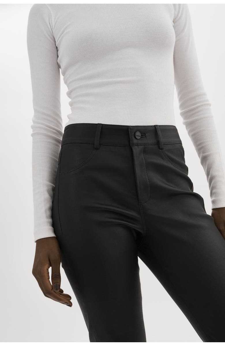 LAMARQUE Faris | Stretch Leather Pants, Alternate, color, Black