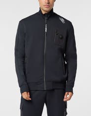 PLEIN SPORT Piquet Tracksuit Jacket Scratch Men