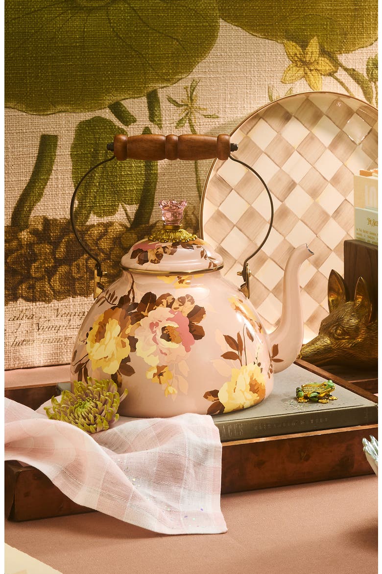 Wild Rose Mauve 3-Quart Tea Kettle, Alternate, color, MAUVE