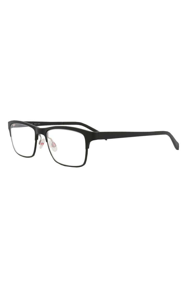 Maui Jim 51mm Rectangular Optical Glasses, Alternate, color, Black Black Transparent