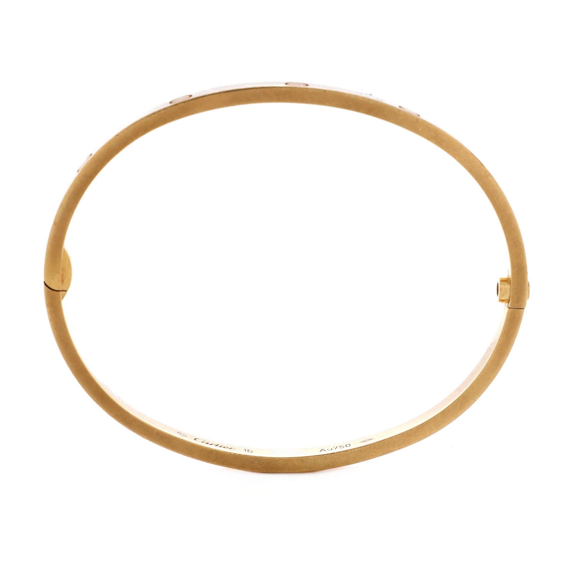 Love Bracelet 18K Yellow Gold Small, Alternate, color, Metallic Gold