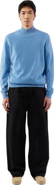 Gobi Cashmere Essential Mock Neck Cashmere Sweater