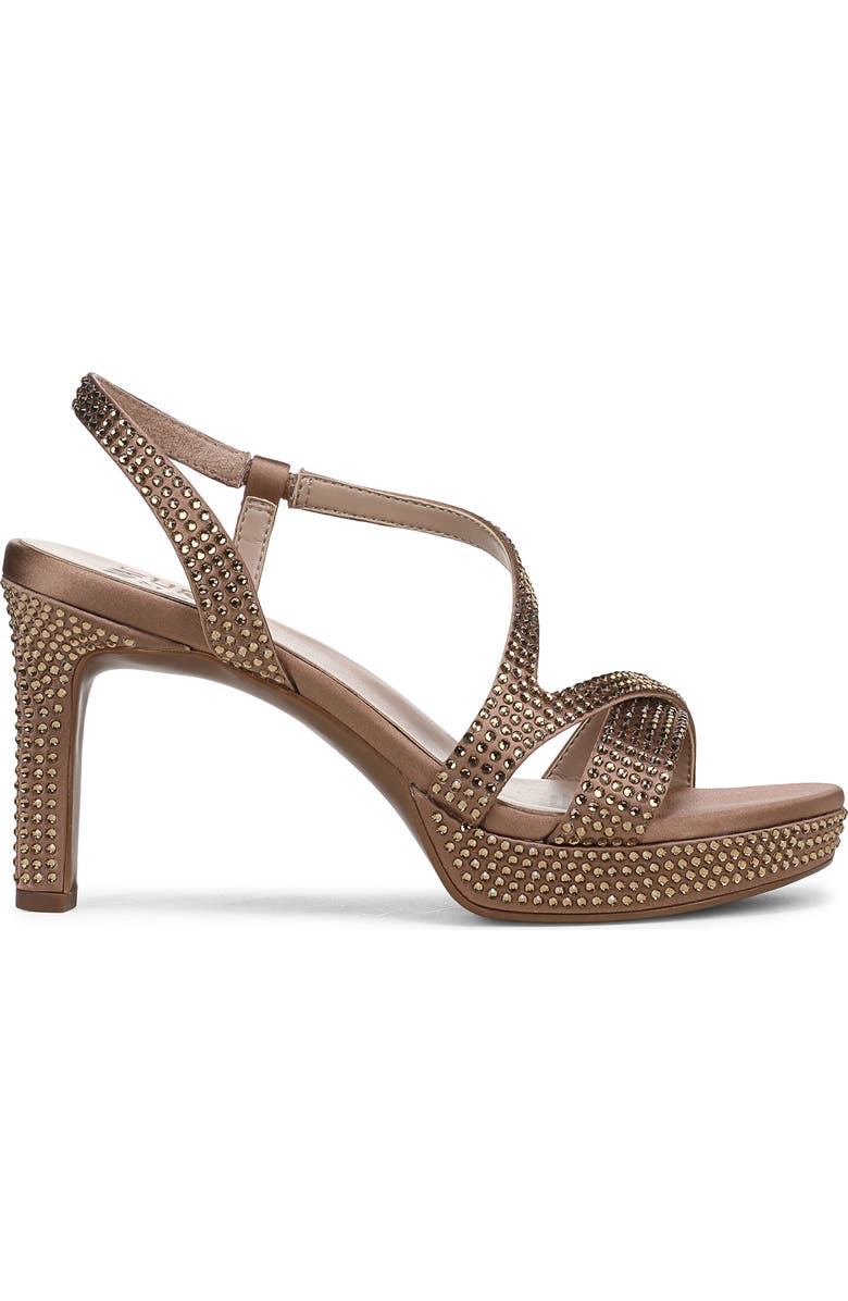 Naturalizer Abby Platform Sandal, Alternate, color, Cafe Beige Satin