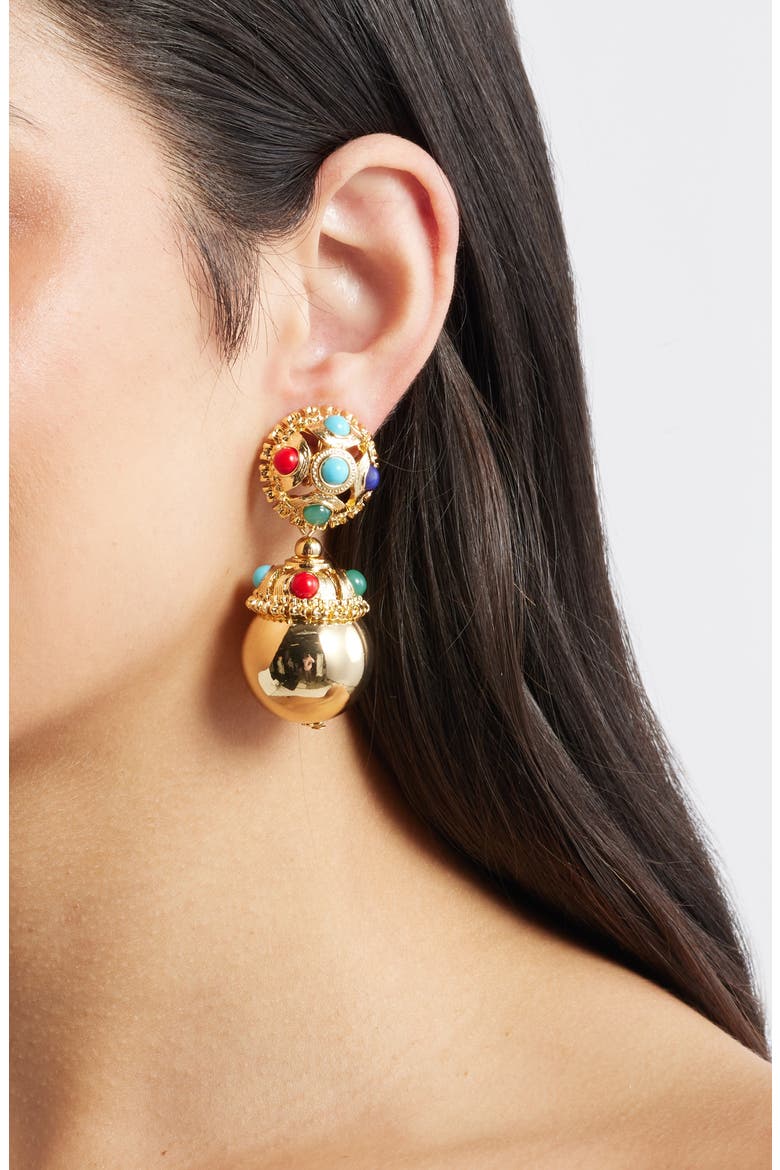 Clip-On Earrings, Alternate, color, GOLD