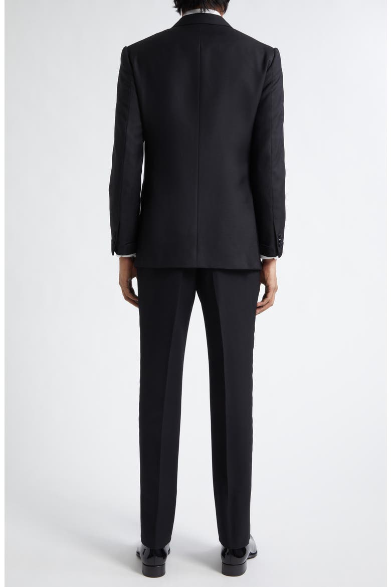 Waverly Virgin Wool & Mohair Tuxedo, Alternate, color, BLACK