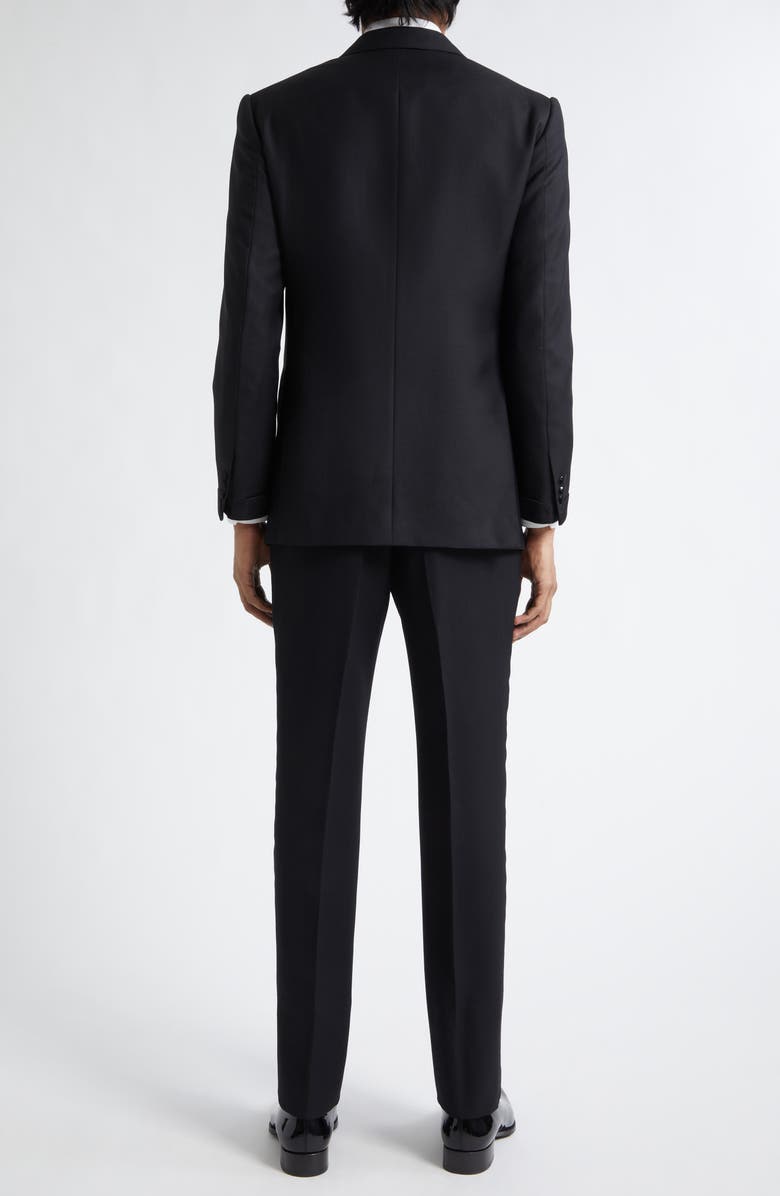 J. Mueser Waverly Virgin Wool & Mohair Tuxedo, Alternate, color, Black