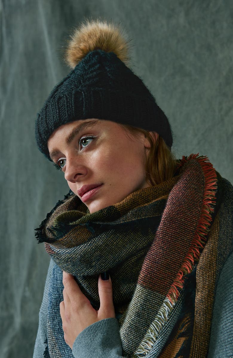 BP. Geo Pattern Woven Square Scarf, Alternate, color, 