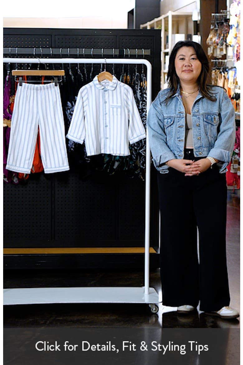 Kids' Blue Stripe Two-Piece Pajamas video