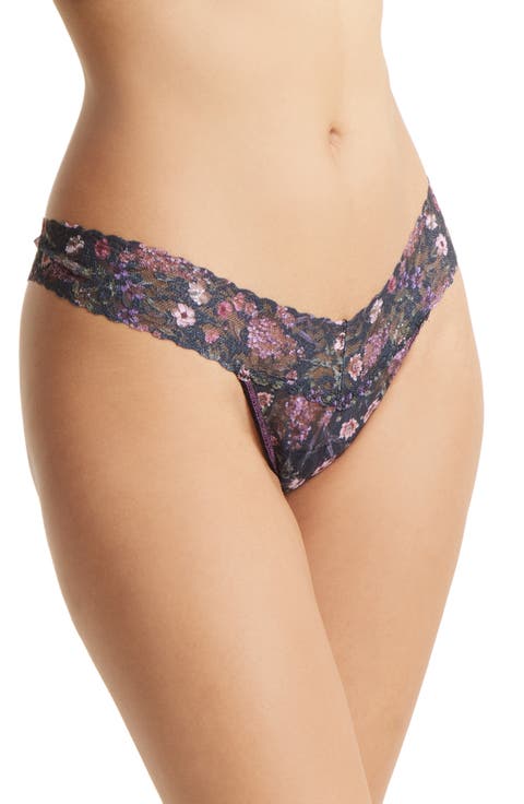 Print Low Rise Thong