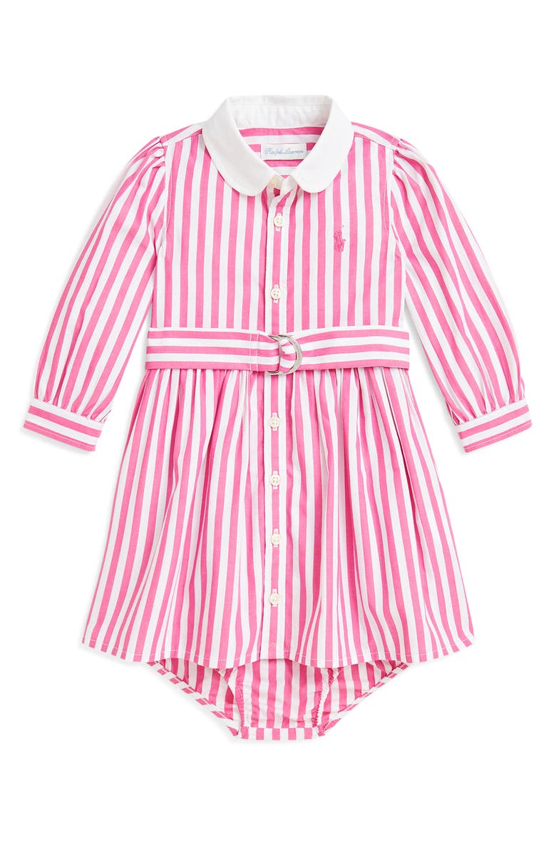 Ralph Lauren Stripe Cotton Poplin Shirtdress, Main, color, 