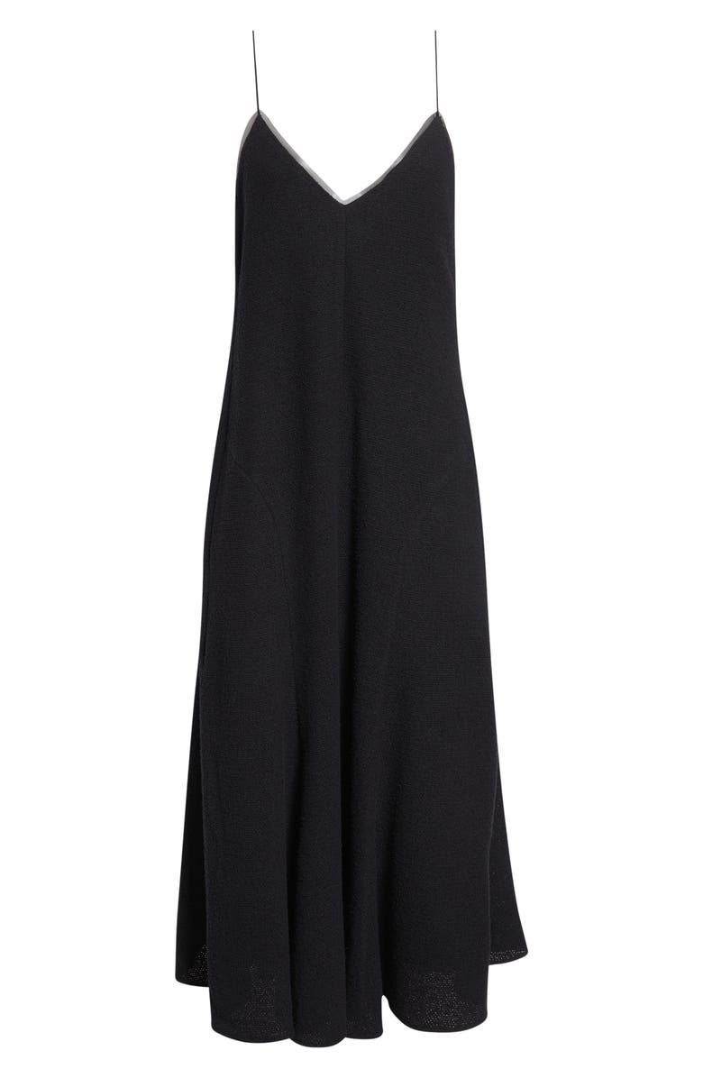 Khaite Iben Slipdress, Alternate, color, Black