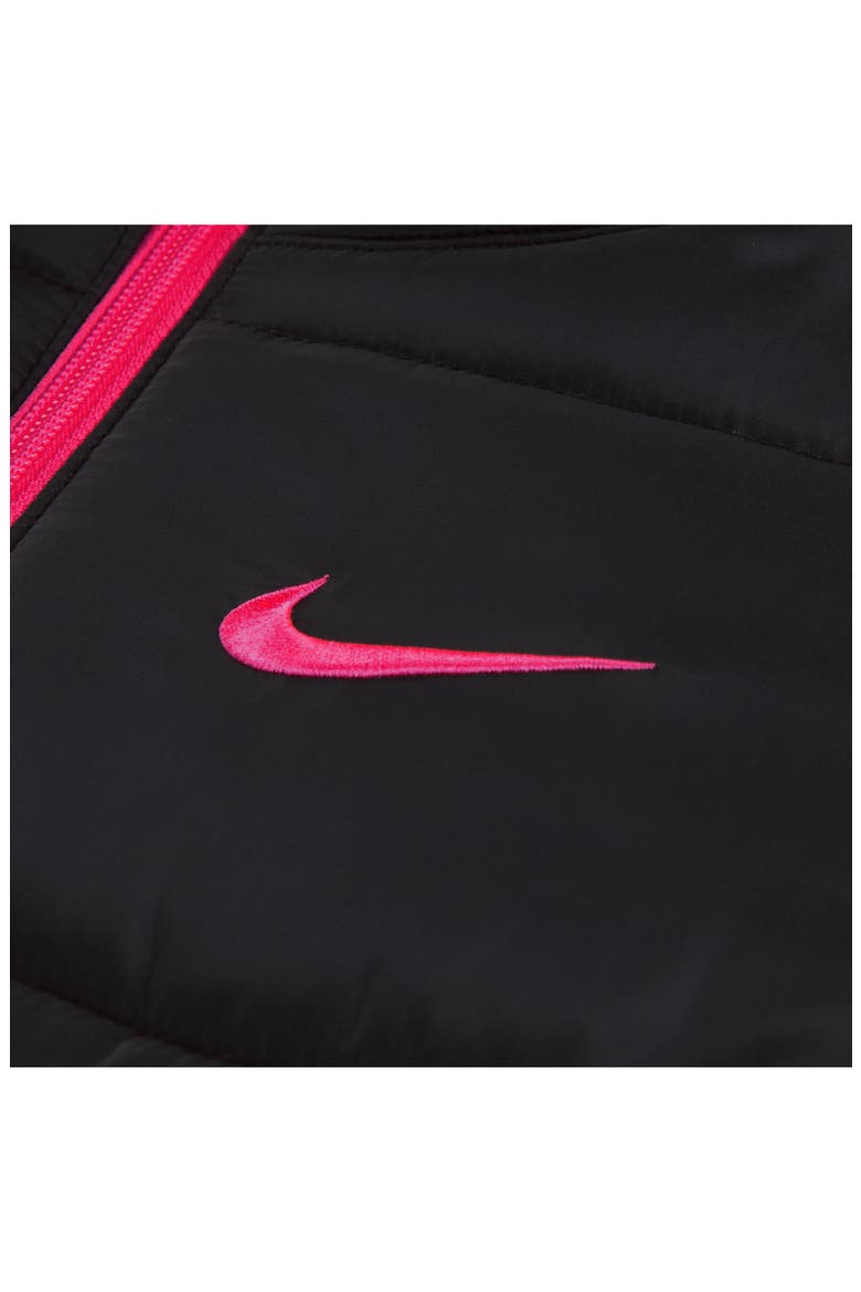 Kids' Essentials Heavyweight Puffer Jacket, Alternate, color, HYPER PINK/ BLACK