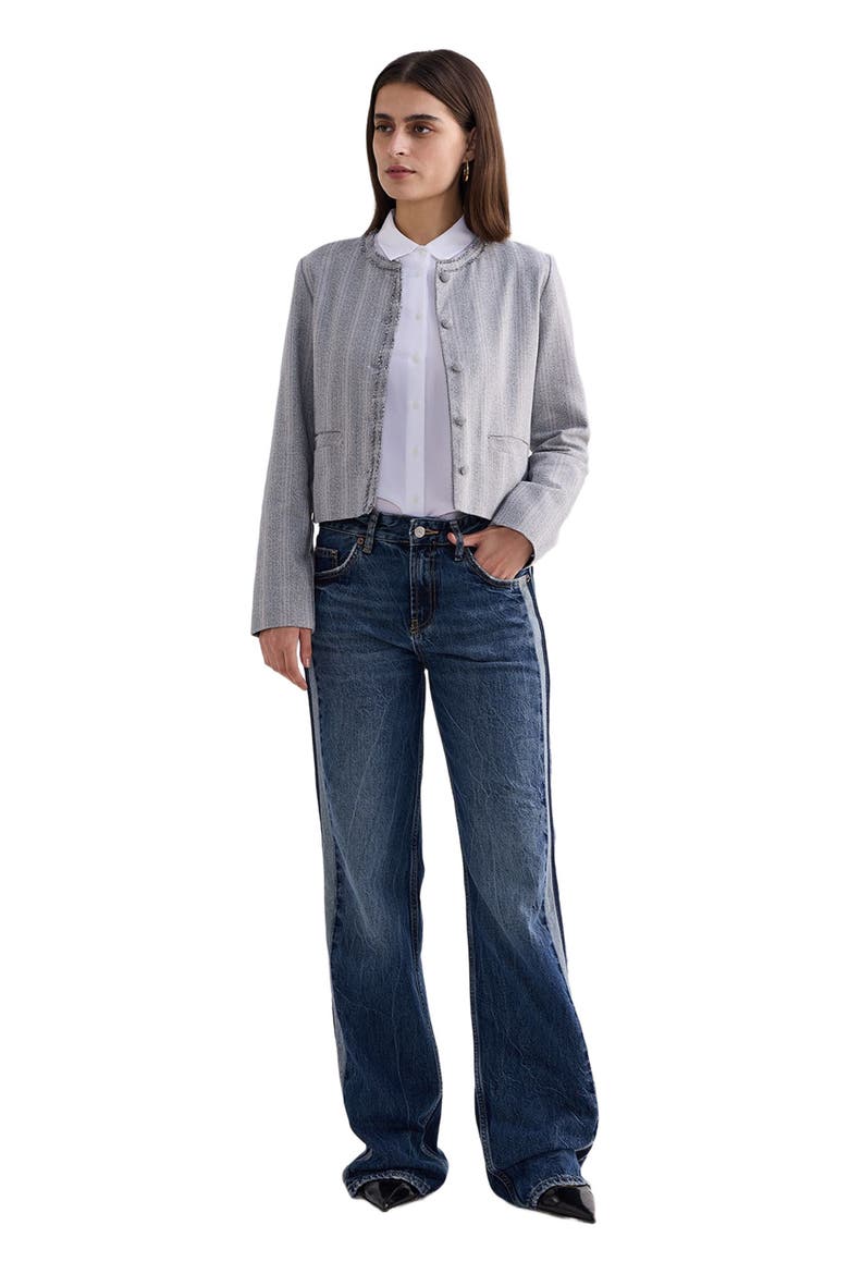 Lady Jacket in Cotton Tweed, Main, color, Steel Breeze