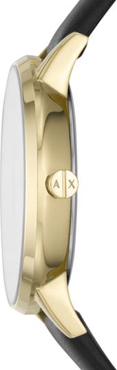 Leather Strap Watch, 36mm