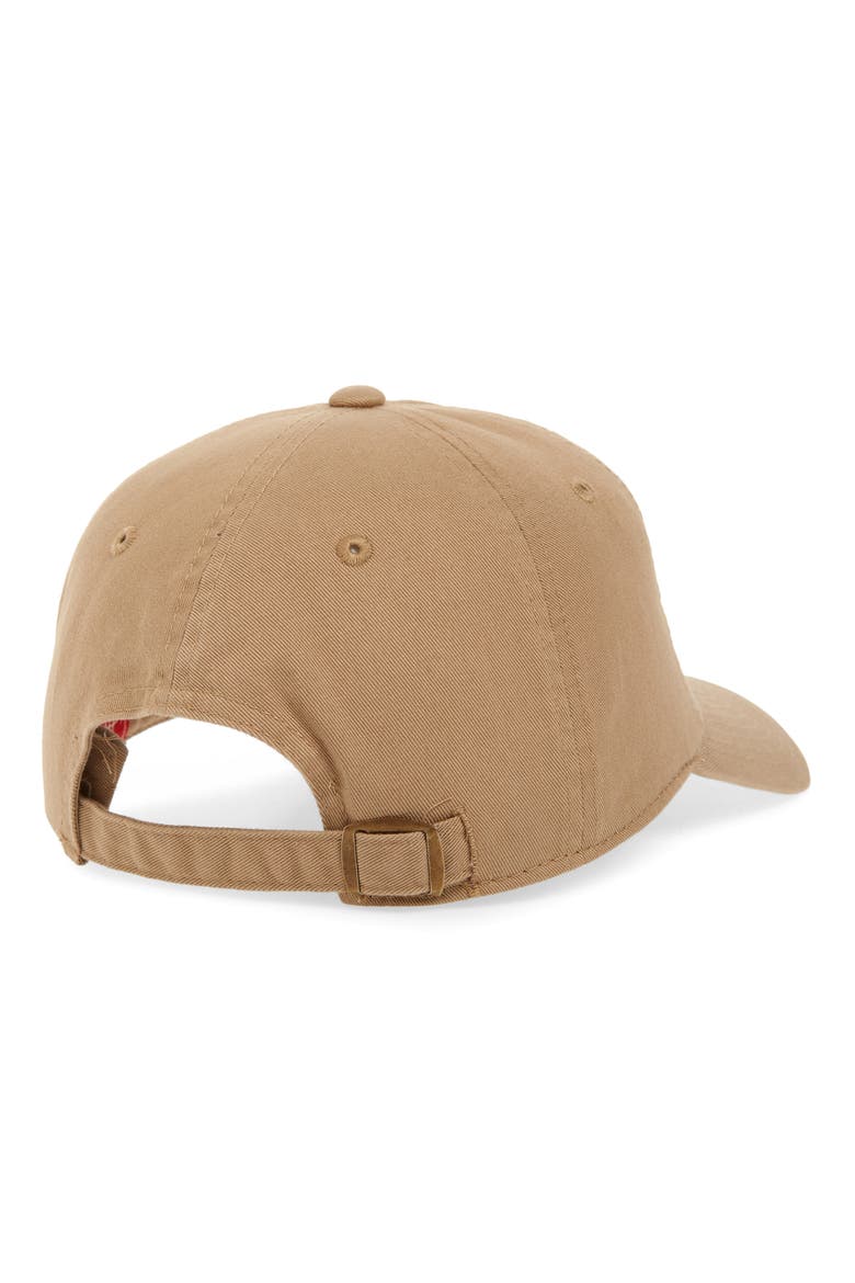 New York Cotton Baseball Cap, Alternate, color, KHAKI