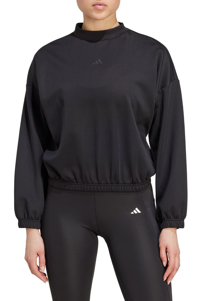 Yoga Essential Sweatshirt, Main, color, BLACK