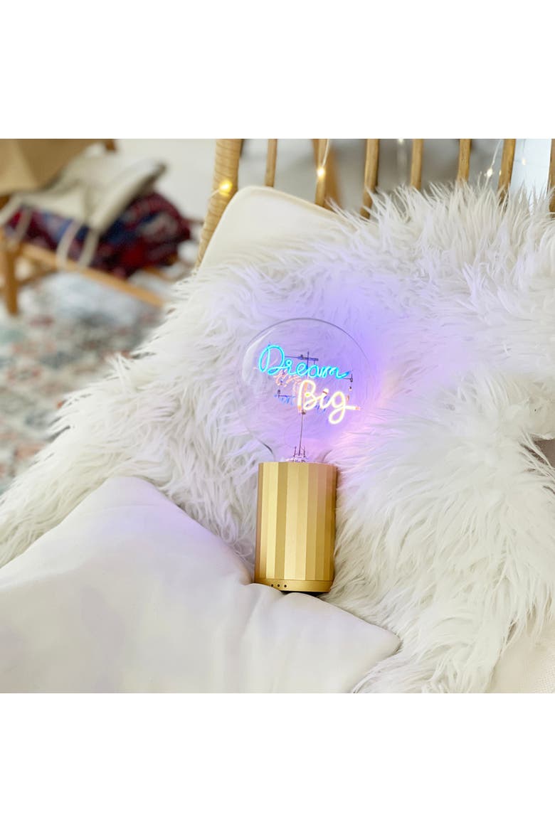 Dream Big Portable Table Lamp, Alternate, color, Gold