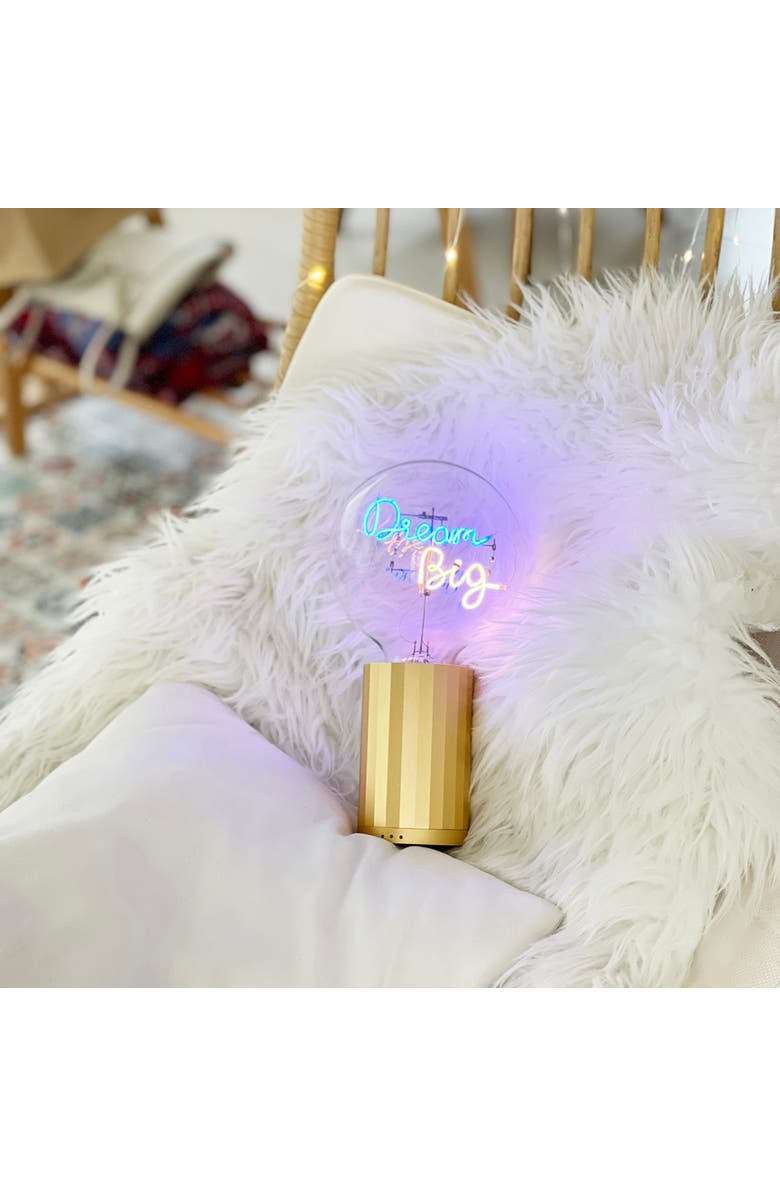 MITB Dream Big Portable Table Lamp, Alternate, color, Gold