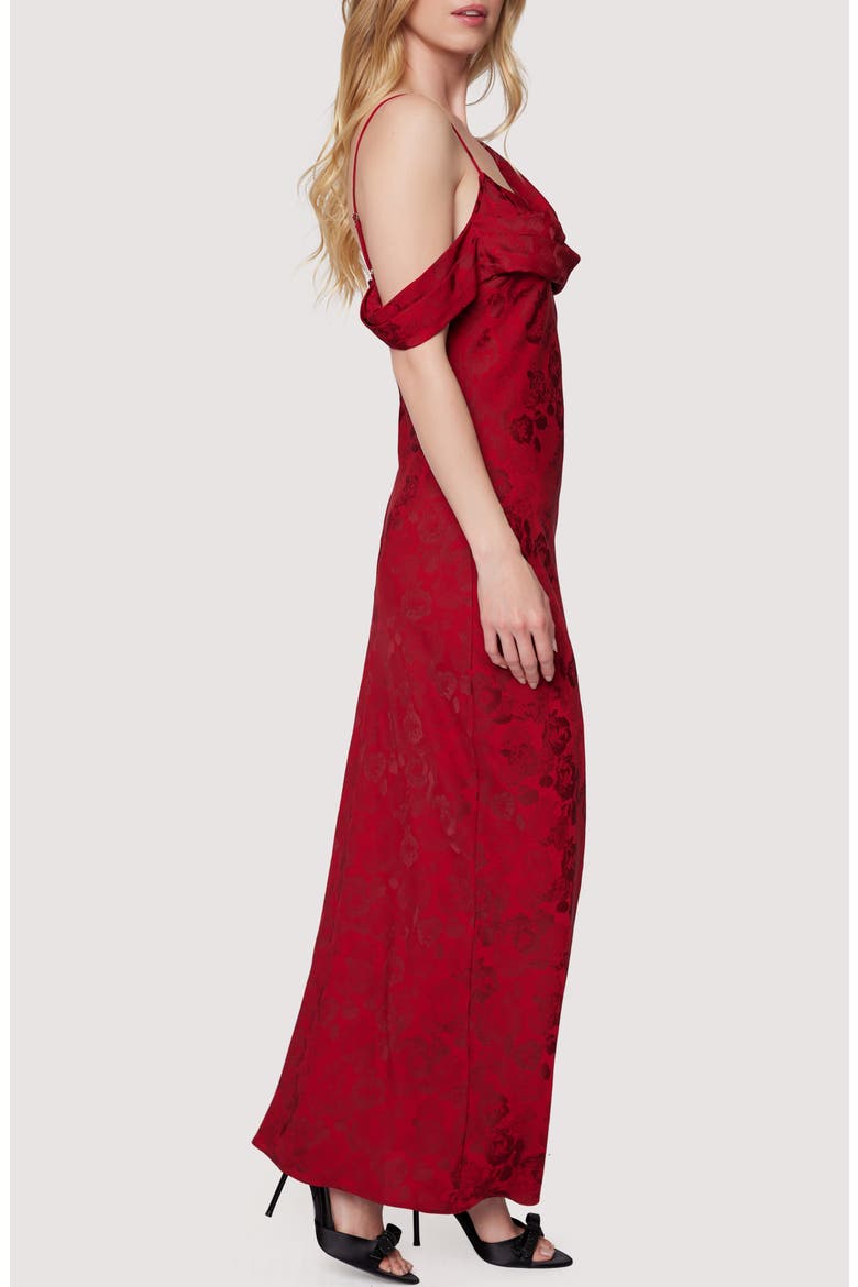 Rouge Vine Maxi Dress, Alternate, color, RED