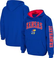 COLOSSEUM Youth Colosseum Royal Kansas Jayhawks 2-Hit Team Pullover Hoodie