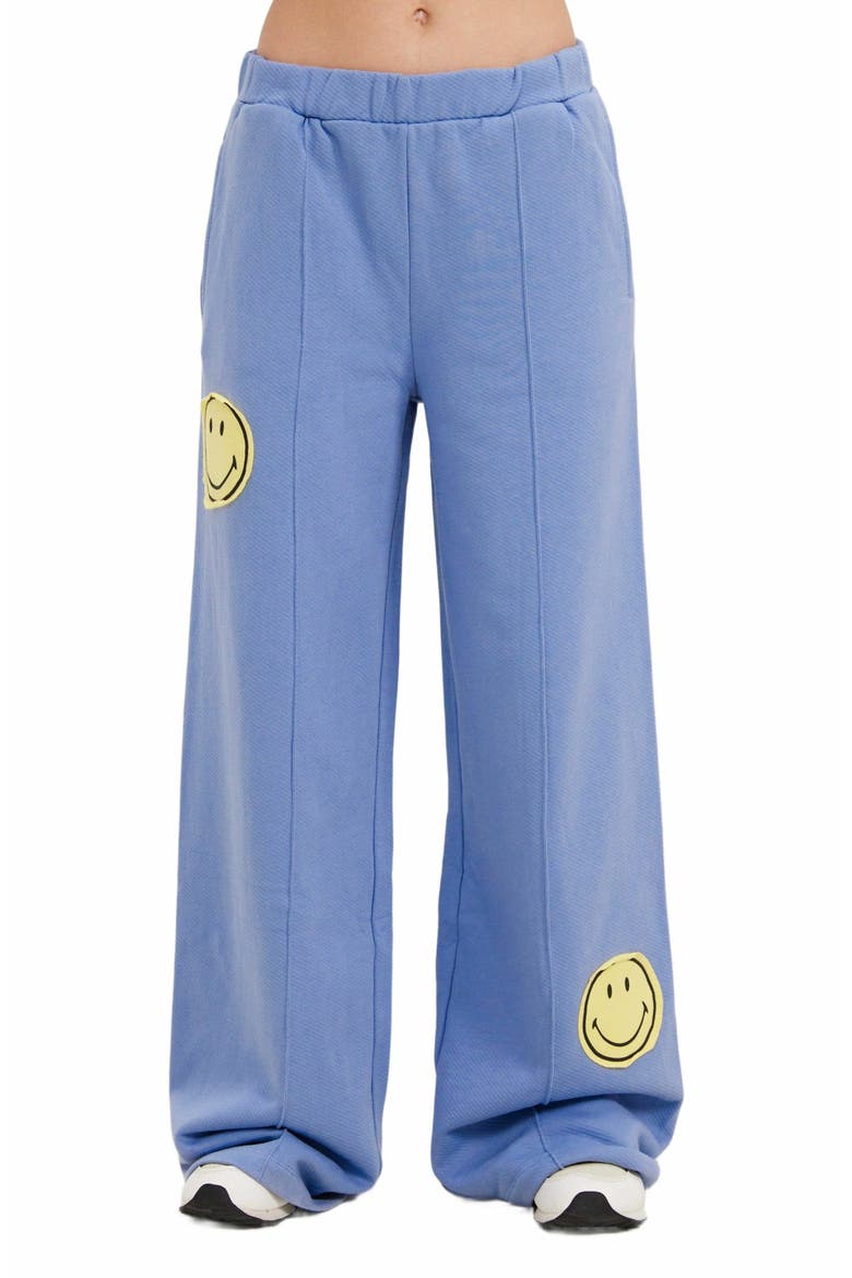 Smiley Straight Leg Pants, Alternate, color, BLUE