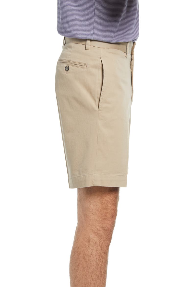 Charleston Khakis Flat Front Chino Shorts, Alternate, color, KHAKI
