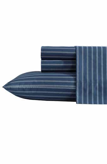 Nautica Richmond Stripe 200 Thread Count Cotton Percale Sheet Set