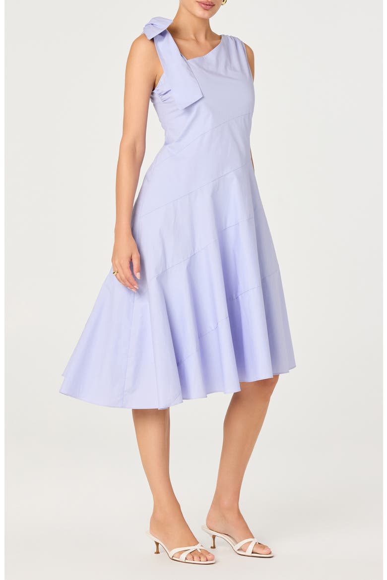 Azriel Asymmetric A-Line Dress, Alternate, color, BLUE
