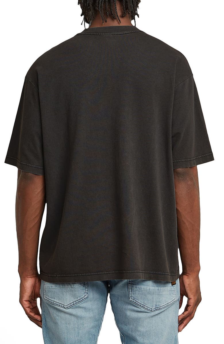 G-STAR Overdyed Boxy Organic Cotton Graphic T-Shirt, Alternate, color, Dark Black