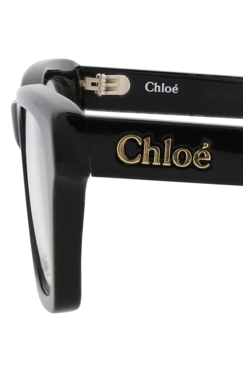 Chloé 51mm Square Optical Glasses, Alternate, color, 