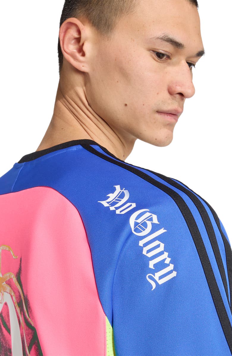 adidas Spiders Loose Fit Long Sleeve Goalkeeoper Jersey, Alternate, color, Solar Yellow