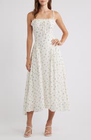 Lulus Floral Midi Dress
