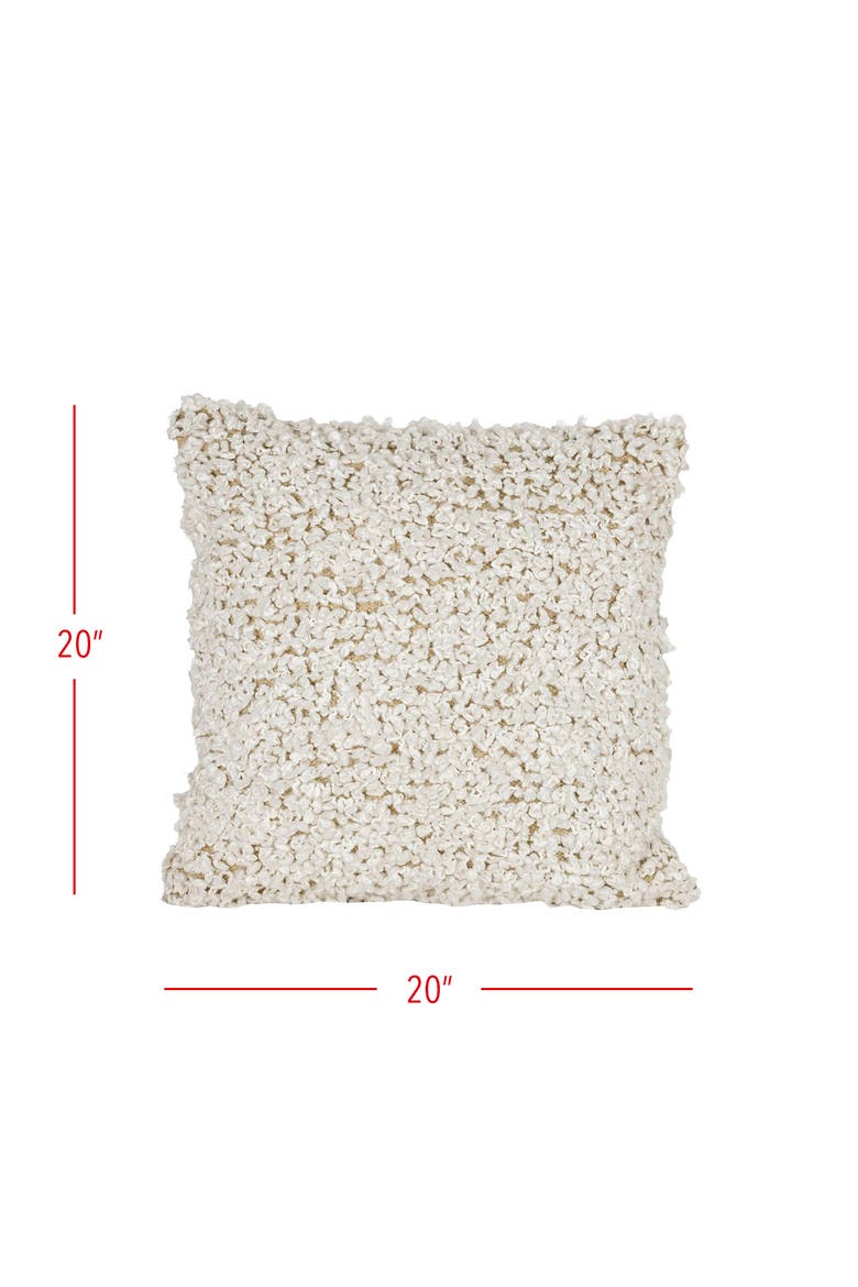 Alastair Boucle Accent Throw Pillow, Alternate, color, White