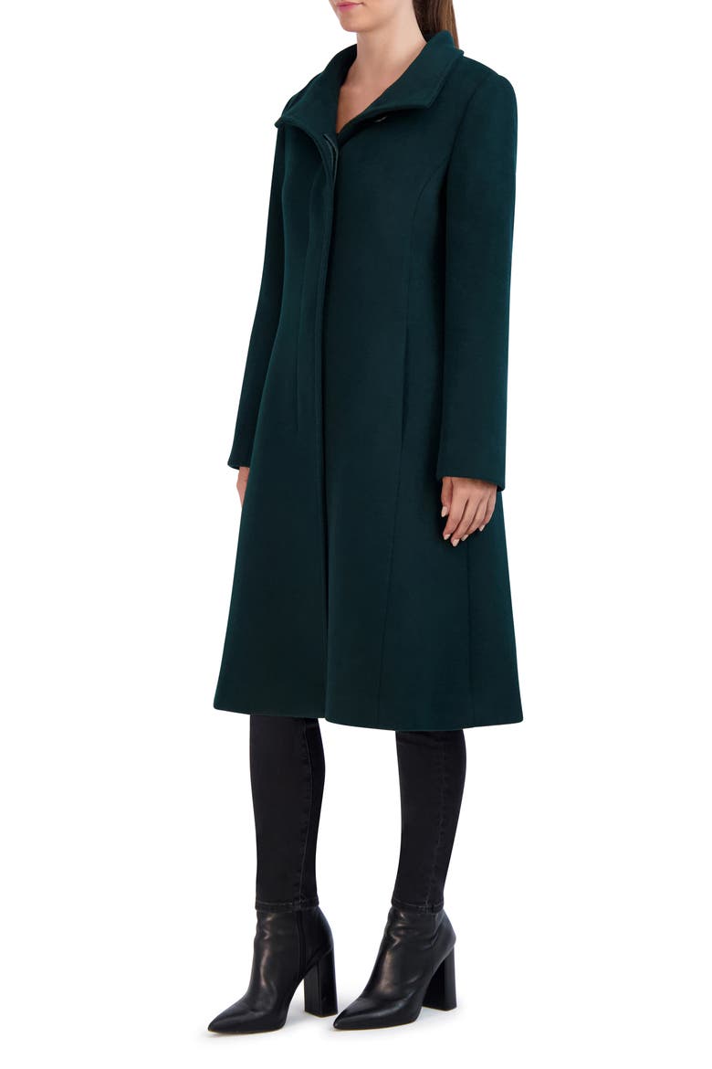 Longline Wool Blend Coat, Alternate, color, FOREST