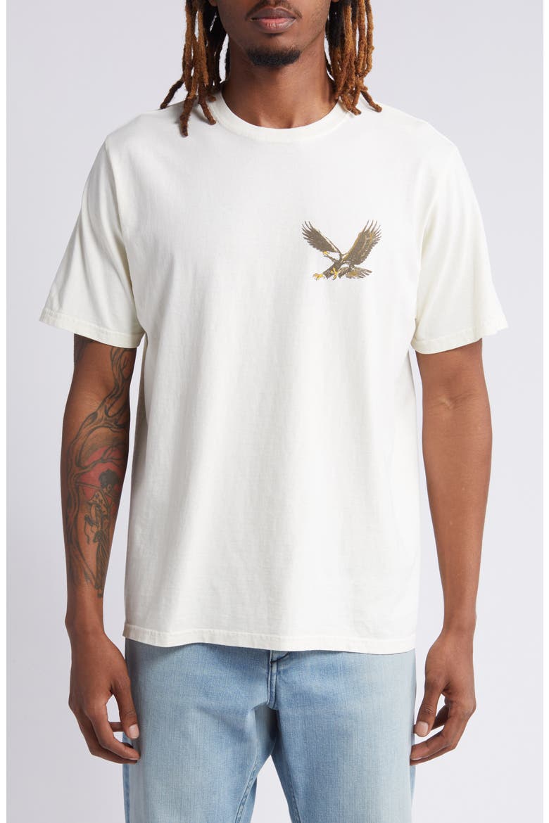 Screaming Eagle Graphic T-Shirt, Main, color, BONE
