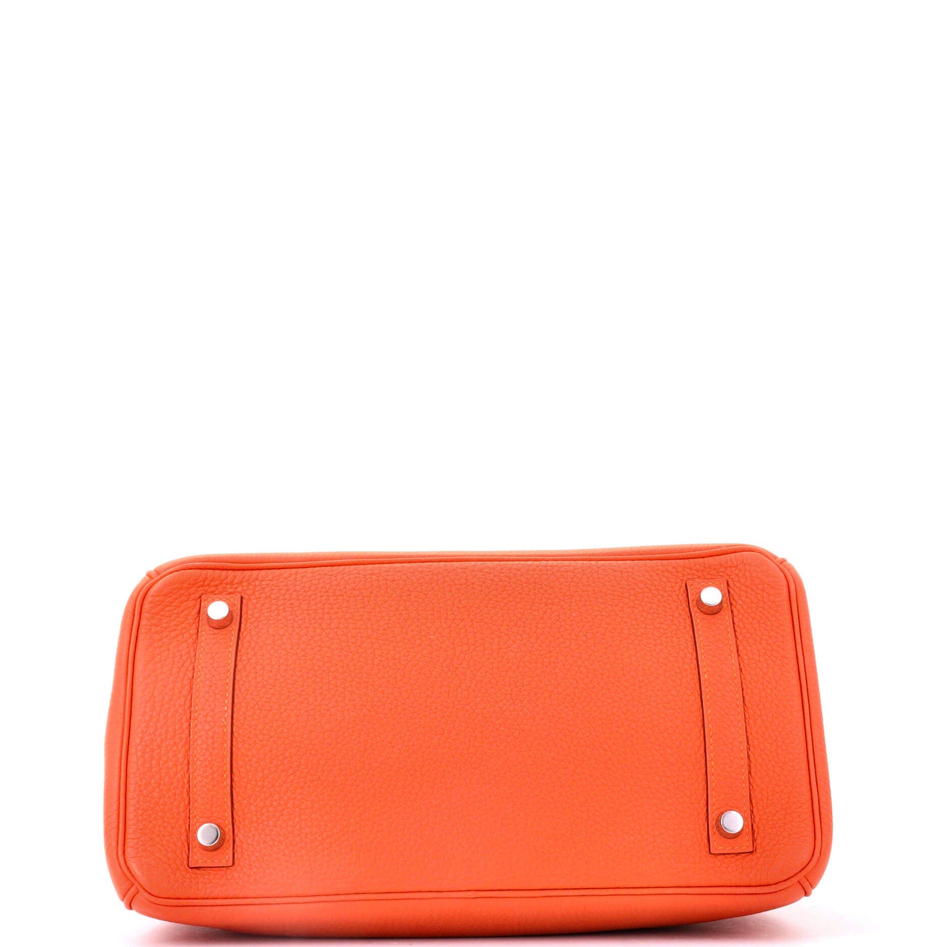 Birkin Handbag Orange Togo with Palladium Hardware 30, Alternate, color, Orange