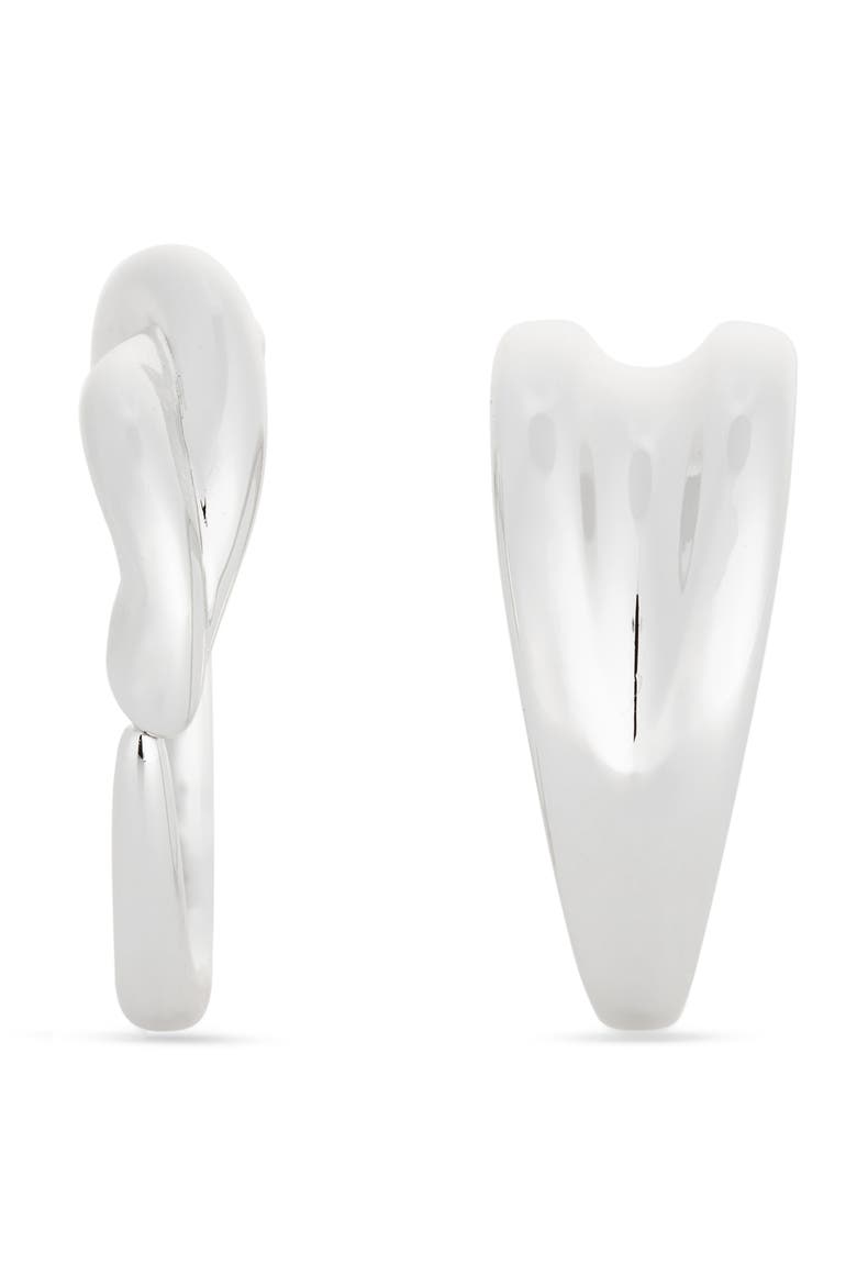 Set of 2 Demi Fine Rib Rings, Alternate, color, SILVER