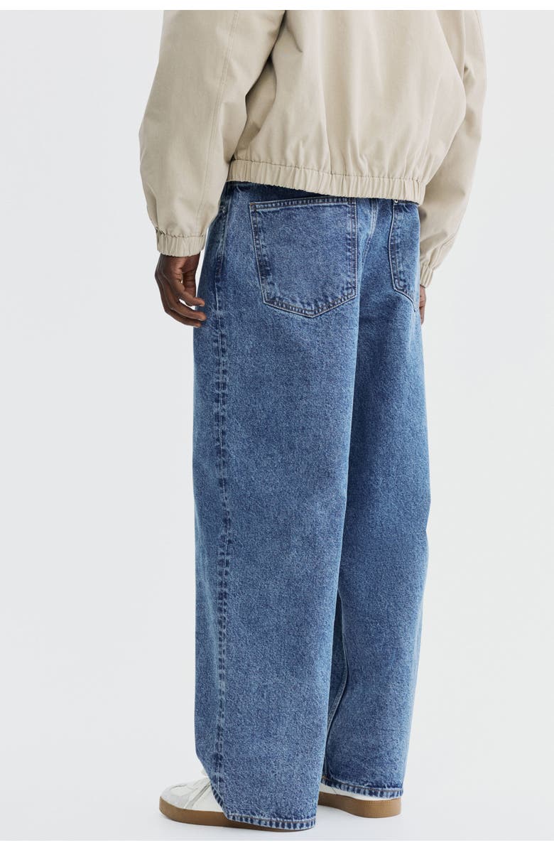H&M Baggy Jeans, Alternate, color, Medium Denim Blue