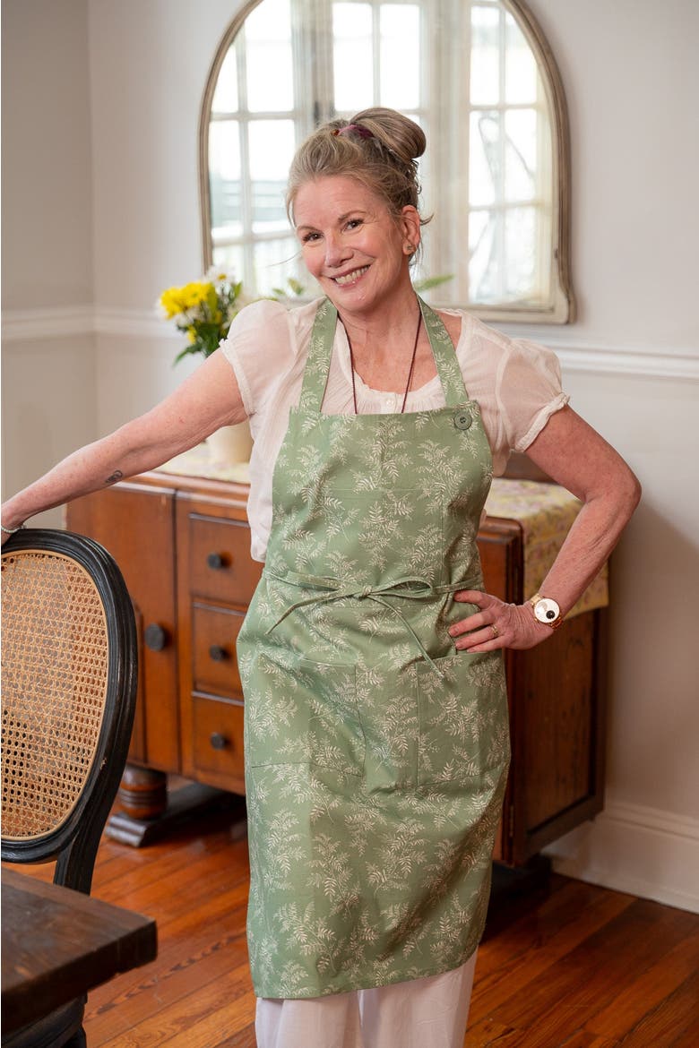 Fern Chef Apron, Alternate, color, Green