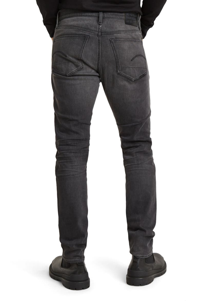 3301 Slim Fit Jeans, Alternate, color, ANTIC CHARCOAL