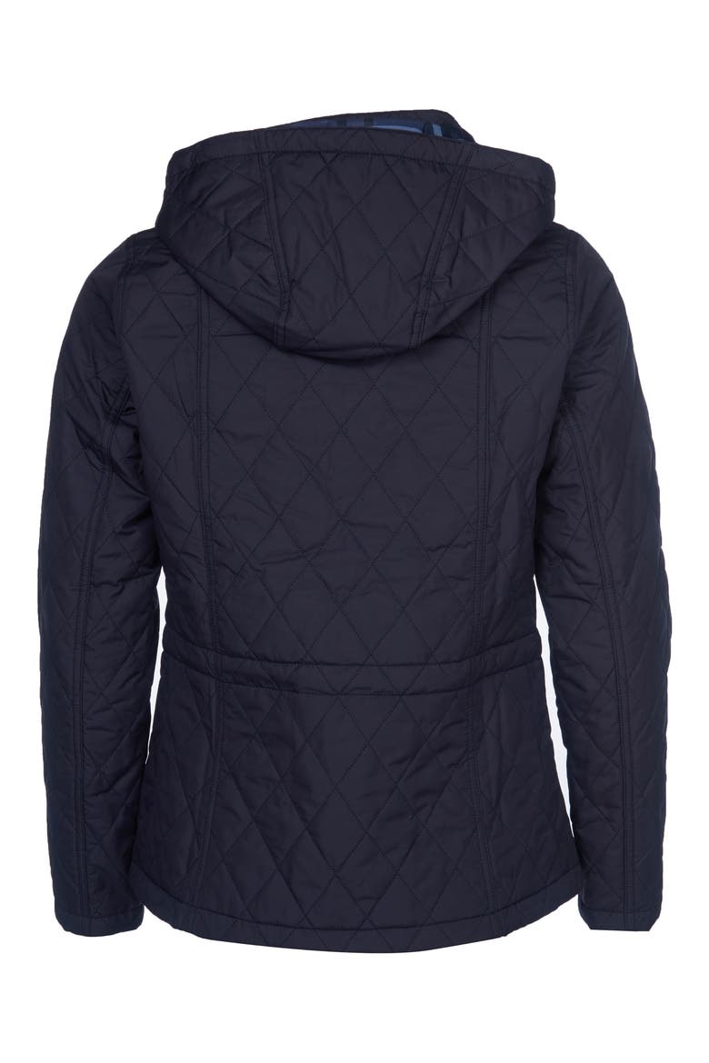 Millfire Hooded Quilted Jacket, Alternate, color, NAVY/CLASSIC