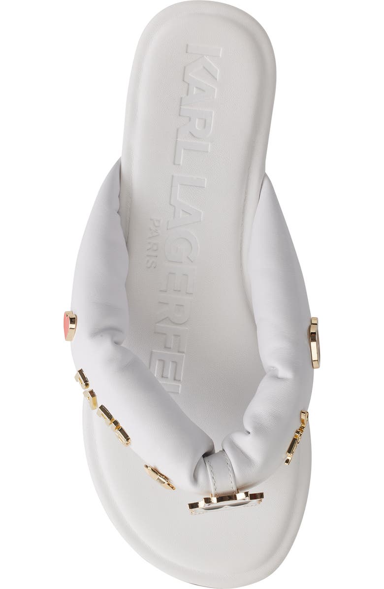 KARL LAGERFELD PARIS Ceejay Pins Flip-Flop, Alternate, color,