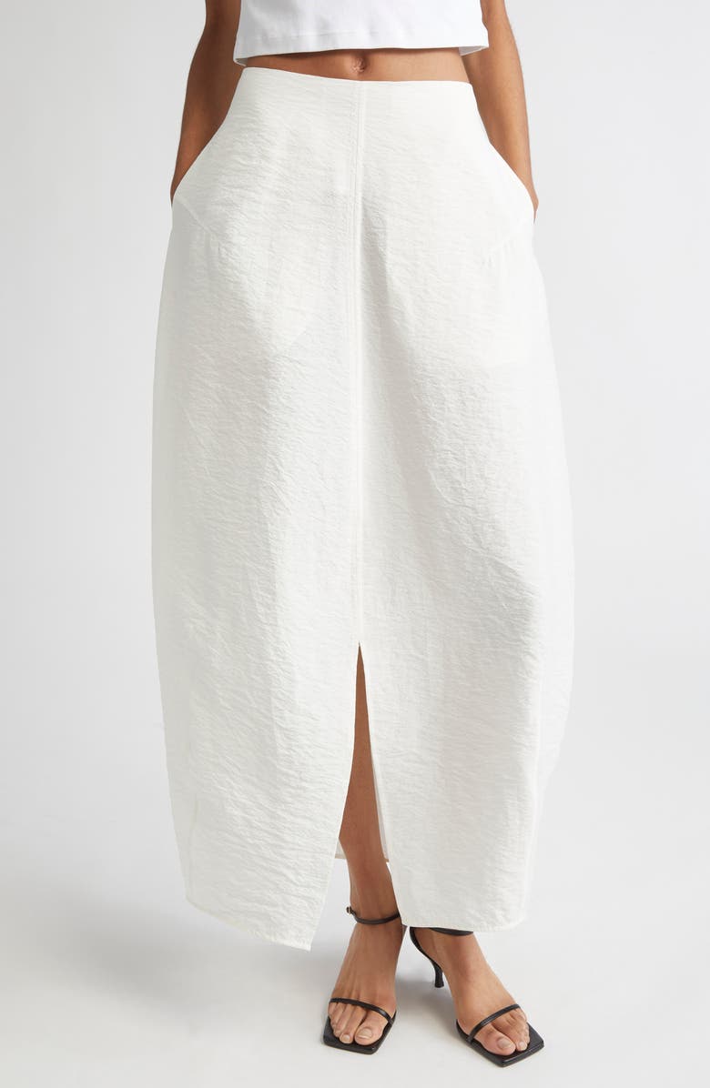 TOTEME Semisheer Silk Blend Parachute Maxi Skirt, Main, color, 