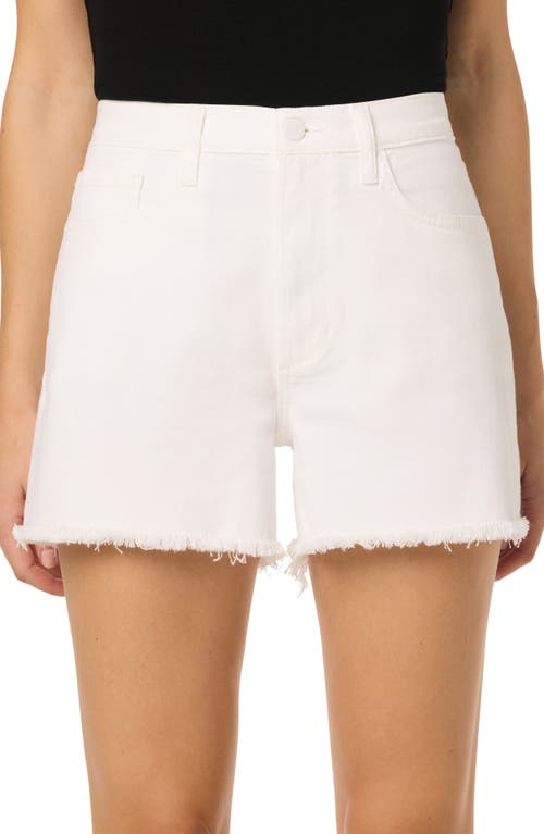 Joe's Cutoff Relaxed Denim Shorts In White