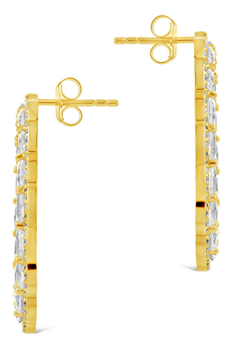 Rosario CZ Front Hoop Earrings, Alternate, color, GOLD