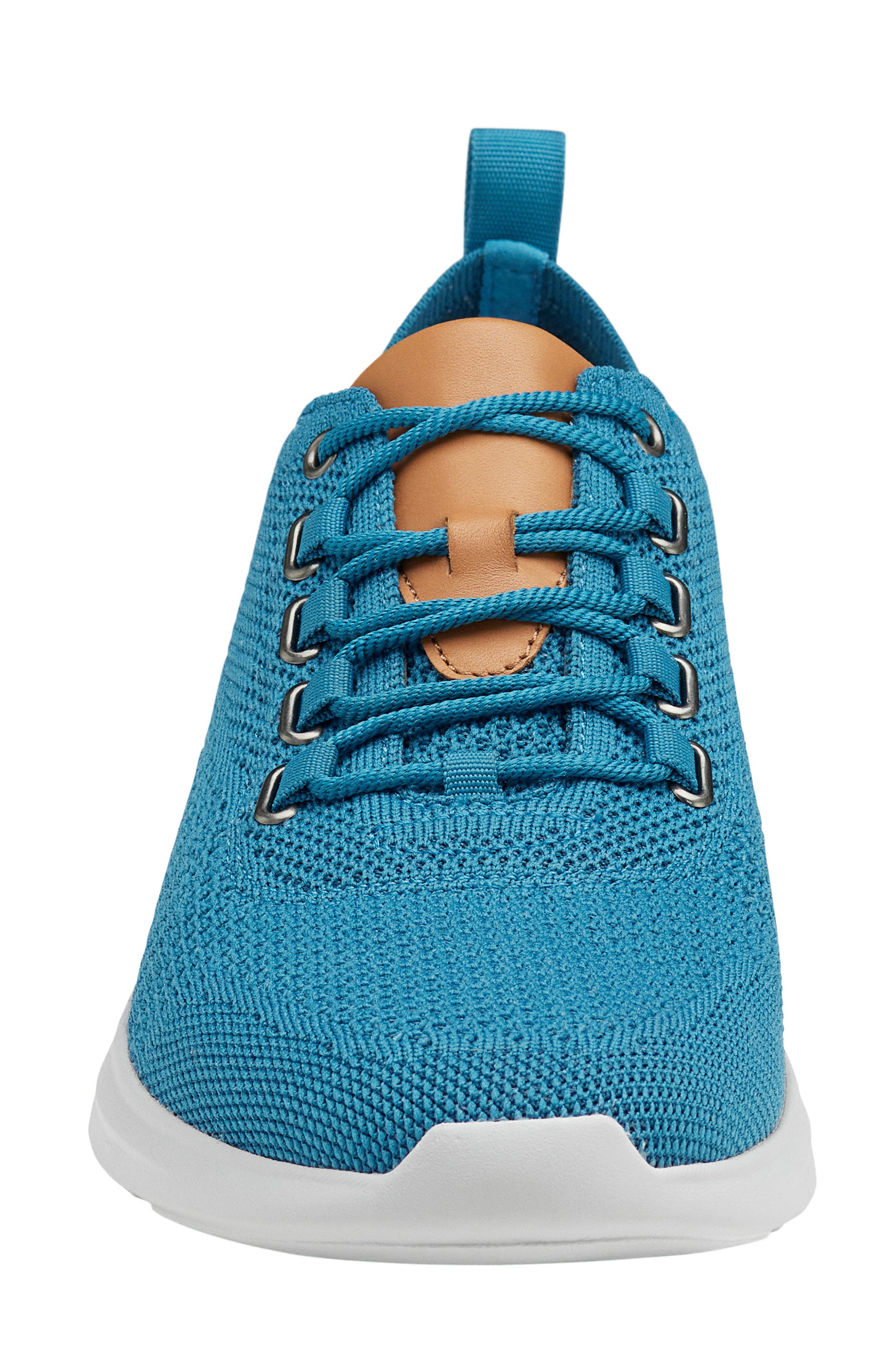 Johnston & Murphy Amherst Knit Sneaker, Alternate, color, Blue Knit