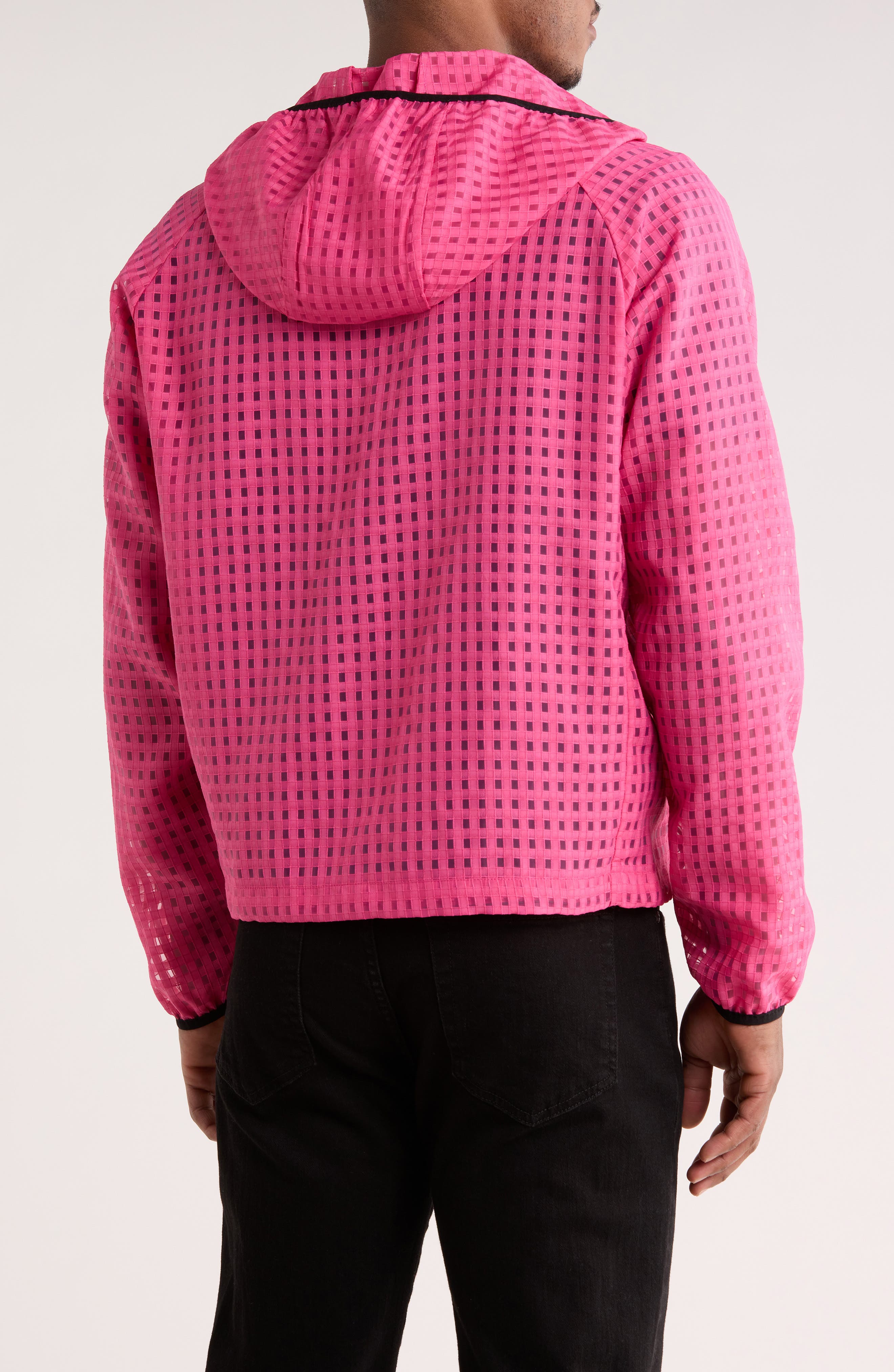System Plaid Hooded Jacket - image 2