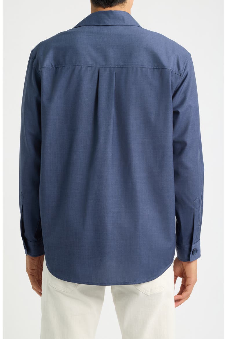 Carper Virgin Wool Shirt Jacket, Alternate, color, OPEN BLUE